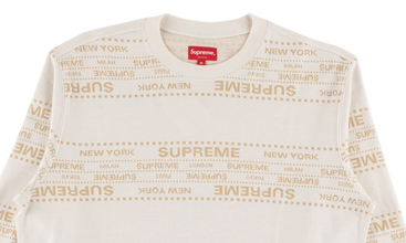 Metallic Jacquard Crewneck 
