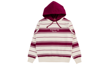 Striped Hooded Crewneck