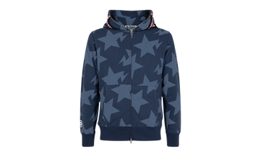 Sta Pattern Shark Full Zip Hoodie