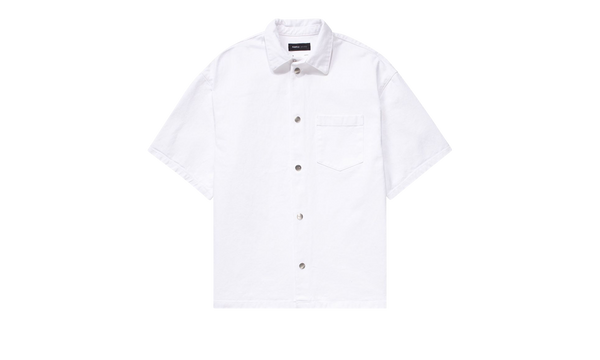 WHITE SS SHIRT JACKET "White"