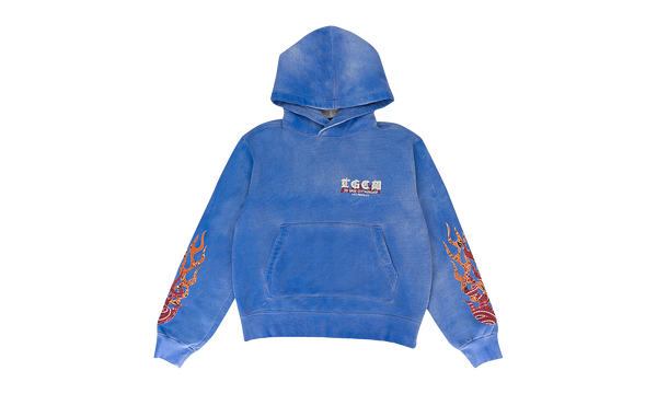 T.G.C.W. FLAMES HOODIE "Blue"