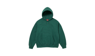 SATIN APPLIQUÉ HOODED SWEATSHIRT 
