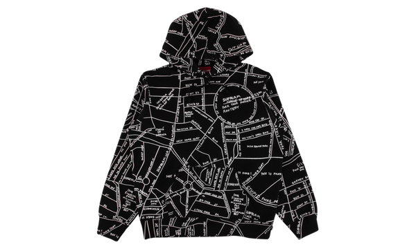 Gonz Embroidered Map Hoodie "SS 19"