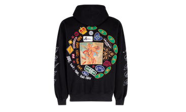 Patches Spiral Hooded Sweatshirt 
