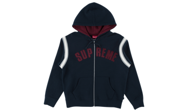 Jet Sleeve Zip Up Hooded Sweat Shirt 