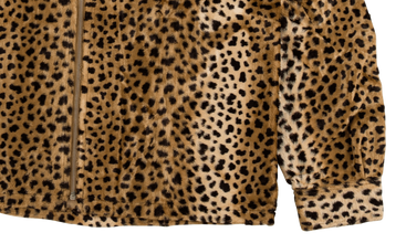 Cheetah Pile Zip Shirt