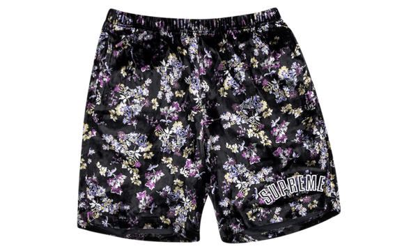 Floral Velour Shorts "FW 19"