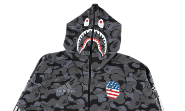 adidas ABC Camo Shark Hoodie Jersey M