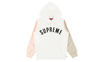 Color Block Arc Logo Hooded Sweatshirt 