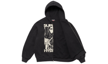 HYSTERIC GLAMOUR Thermal Lined Zip Up Hooded Sweat 