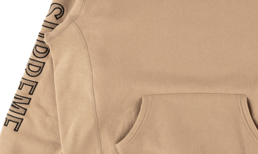 Sleeve Embroidery Hooded Sweatshirt 