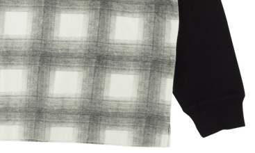Shadow Plaid Hooded L/S Top 