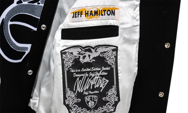 Brooklyn Nets Wool/Leather Jacket