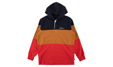 Arabic Block Striped Hooded 