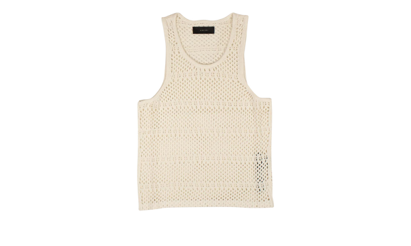 Boyfriend Crochet Tank Top "White"