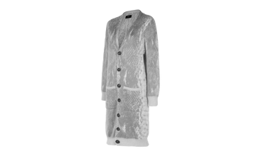 Snakeskin Print Oversized Cardigan Sweater Wmsn 