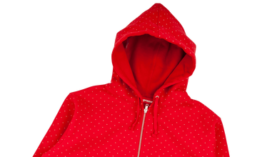 Polka-Dot Hooded Pullover
