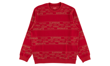 Metallic Jacquard Crewneck 