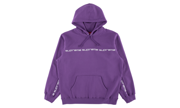 Text Stripe Hooded Sweatshirt "FW 18"
