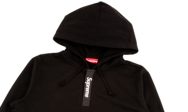 Contrast Placket Hooded Sweatshirt