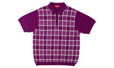 Plaid Knit Polo 