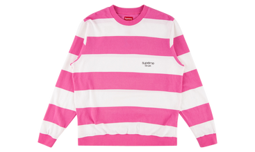 Striped Pique Crewneck 
