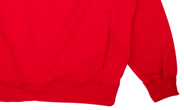 Contrast Placket Hooded Sweatshirt