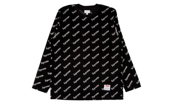 Velour Diagonal Logo L/S Top "FW 17"