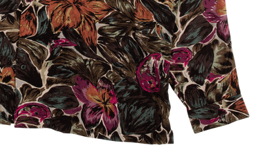 Painted Floral Rayon Shirt 