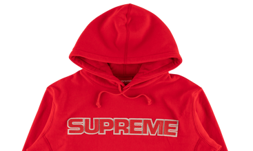 Perforated Leather Hooded Sweatshirt 