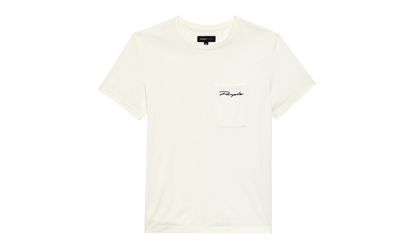 Script Pocket Tee 'White' "White"