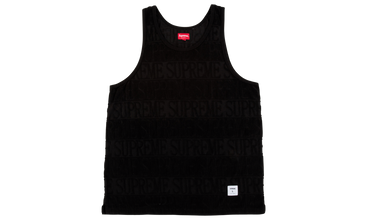 Logo Striped Terry Tank Top 