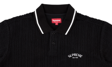 Cable Knit Terry Polo 