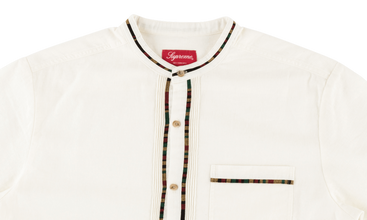 S/S Band Collar Shirt 