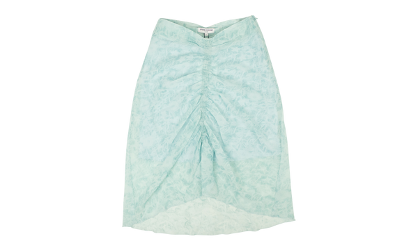 Polyester Crinkle Mini Skirt "Blue"