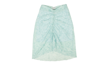 Polyester Crinkle Mini Skirt 