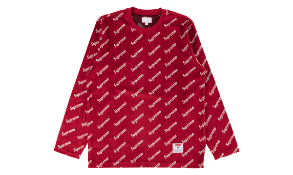 Velour Diagonal Logo L/S Top "FW 17"