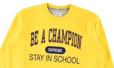 Champion Stay In School Crewneck 