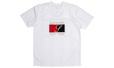 Velvet Logo Mesh Stripe Top