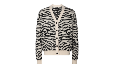 Animal Jacquard Cardigan 