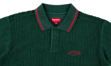 Cable Knit Terry Polo 