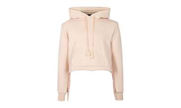 Fringe Cotton Hoodie 