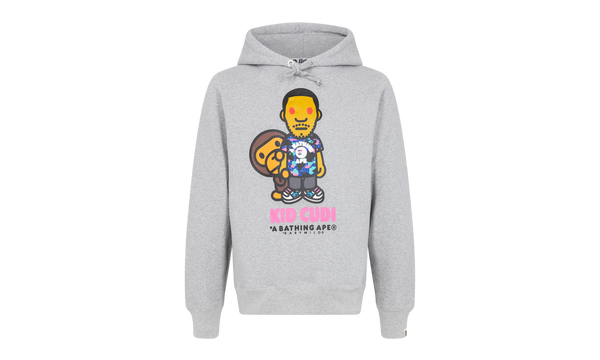 Baby Milo Pullover Hoodie "BAPE x Kid Cudi - Grey"