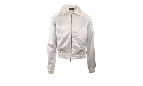 Zip Track Striped Jacket "White"