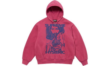 HYSTERIC GLAMOUR Thermal Lined Zip Up Hooded Sweat 