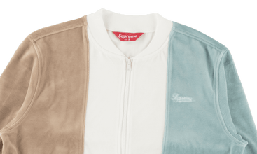 Velour Zip Up Sweatshirt 