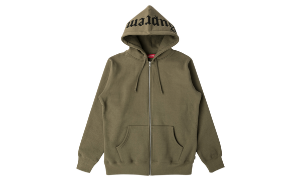 Old English Hood Logo Zip Up Sweater