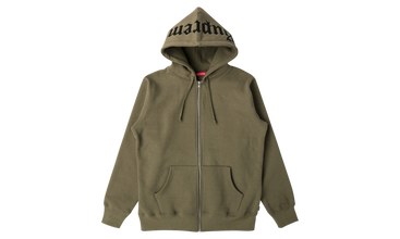 Old English Hood Logo Zip Up Sweater