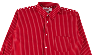 CDG Pinstripe Button Up Shirt 