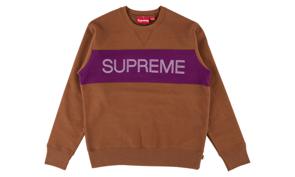 Zig Zag Stitch Panel Crewneck "FW 17"